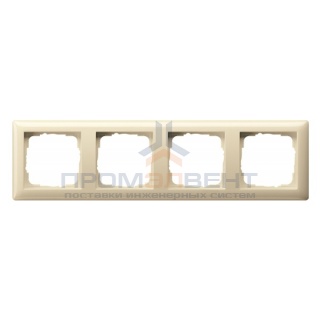 Рамка 4-ая Gira Standard 55 Крем глянцевый