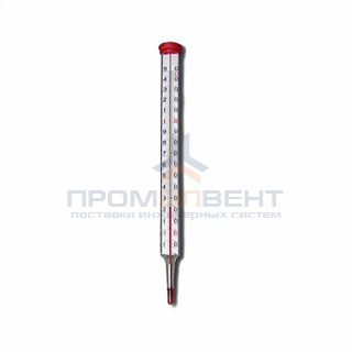 Термометр спиртовой стеклянный WATTS F+R804 (TV) - шкала 0-120 °C, длина 200 мм.