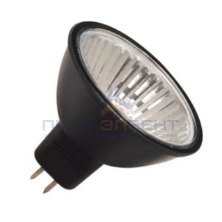 Лампа галогенная Foton MR16 HRS51 BL 35W 220V GU5,3 JCDR отражатель black/черный