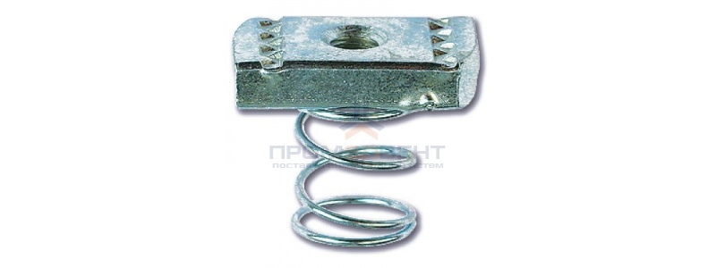 Гайка для подвешивания профиля (с пружиной) М8х40