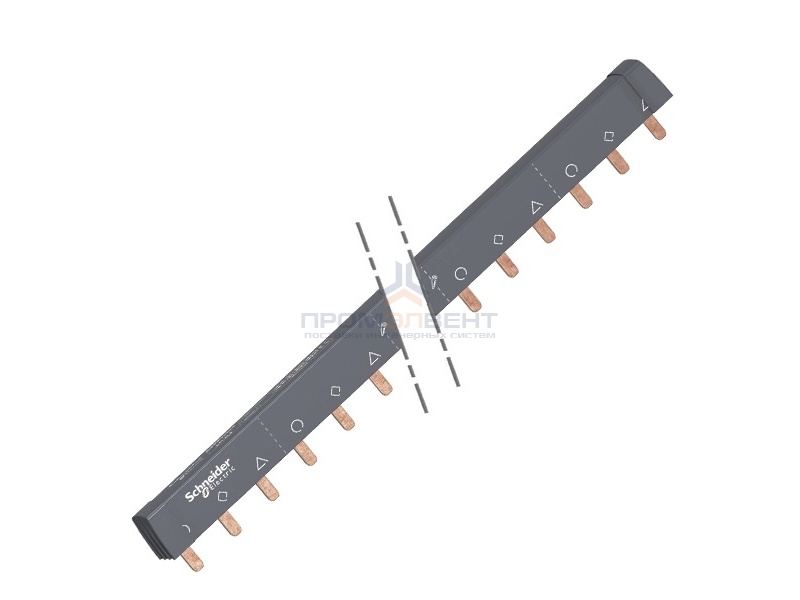 Гребенчатая шинка Schneider Electric 3П (L1L2L3…) 24 модуля 100А